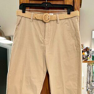 Curve Appeal Chino Pants Womens Size 8/29 Chino Comfort Waist Khaki